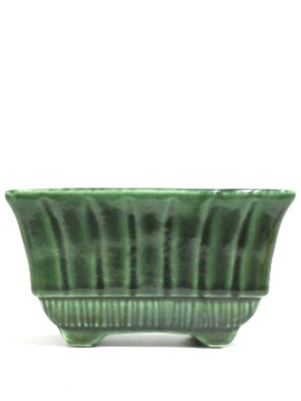 Vintage McCoy Green Glaze Fluted Planter